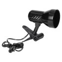 DALLA, lampa biurkowa z klipsem, 40W, E27, stal + tworzywo, czarna