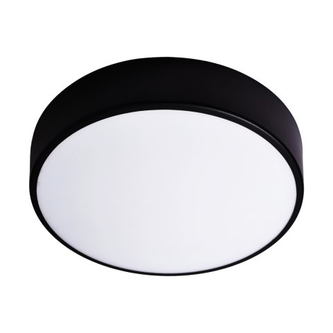 OVO plafon LED, 24W, 4000K, 2750lm, czarna stal, klosz szklany matowy, IP20, ? 300 OVO plafon LED, 24W, 4000K, 2750lm, czarna stal, klosz szklany matowy, IP20, ? 300