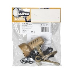 KELLY, lampa biurkowa z klipsem, 40W, E14, stal + tworzywo, złota