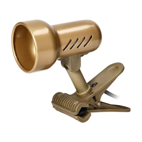KELLY, lampa biurkowa z klipsem, 40W, E14, stal + tworzywo, złota KELLY, lampa biurkowa z klipsem, 40W, E14, stal + tworzywo, złota