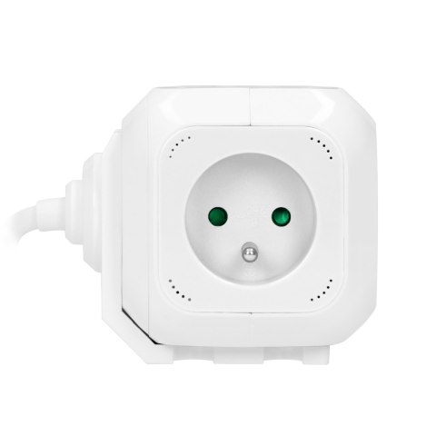 Przedłużacz 4 krotny 2P+Z, ładowarka 2xUSB, 1,4m H05VV-F 3x1mm2, biały Przedłużacz 4 krotny 2P+Z, ładowarka 2xUSB, 1,4m H05VV-F 3x1mm2, biały