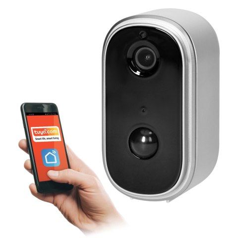Bezprzewodowa zewnętrzna kamera IP z WiFi komunikacja ze smartfonem z aplikacją Tuya, IP65, interkom, pamięć Bezprzewodowa zewnętrzna kamera IP z WiFi komunikacja ze smartfonem z aplikacją Tuya, IP65, interkom, pamięć