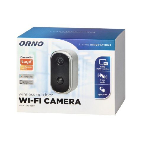 Bezprzewodowa zewnętrzna kamera IP z WiFi komunikacja ze smartfonem z aplikacją Tuya, IP65, interkom, pamięć Bezprzewodowa zewnętrzna kamera IP z WiFi komunikacja ze smartfonem z aplikacją Tuya, IP65, interkom, pamięć