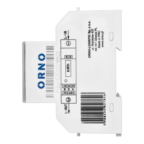 1-fazowy licznik energii elektrycznej, 100A, port RS-485, MID, 1 moduł, DIN TH-35mm, PV 1-fazowy licznik energii elektrycznej, 100A, port RS-485, MID, 1 moduł, DIN TH-35mm, PV