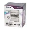 1-fazowy wskaźnik zużycia energii elektrycznej, 80A, 3 moduły, DIN TH-35mm