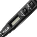 Elektroniczny próbnik napięcia 5w1, test obecności, pomiar, indukcja, ciągłość, polaryzacja DC, czarny