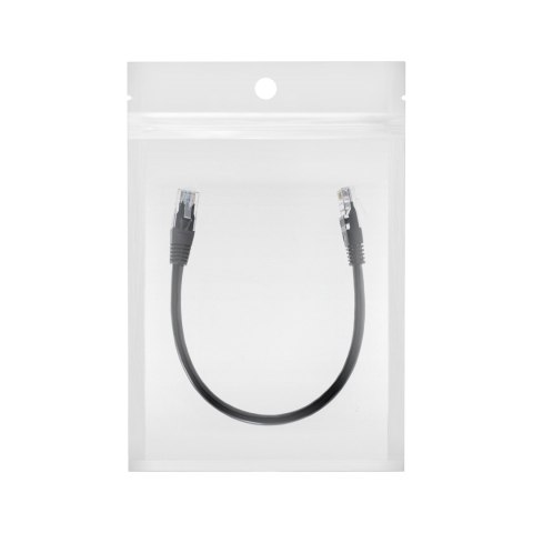 Kabel sieciowy Patchcord UTP CAT.6 wtyk - wtyk 0,25m Kabel sieciowy Patchcord UTP CAT.6 wtyk - wtyk 0,25m