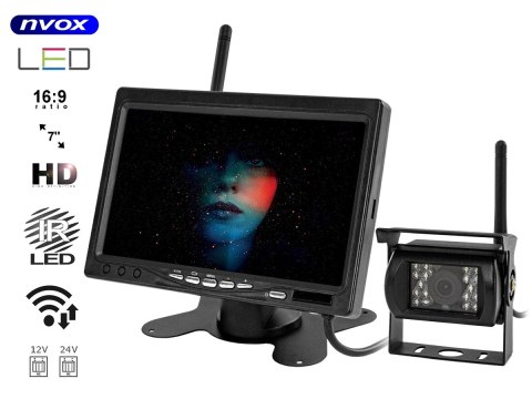 Monitor samochodowy lcd 7cali 12/24v oraz kamera noktowizyjna Monitor samochodowy lcd 7cali 12/24v oraz kamera noktowizyjna