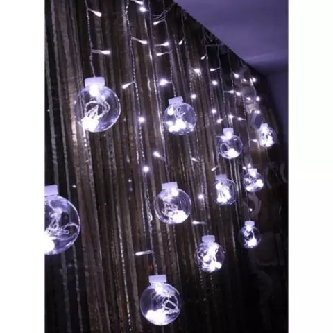 Kurtyna świetlna 108LED USB- zimny biały KŚ19770 Kurtyna świetlna 108LED USB- zimny biały KŚ19770