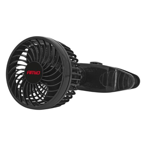Wiatrak samochodowy wentylator z klipsem 12v amio-03005 Wiatrak samochodowy wentylator z klipsem 12v amio-03005