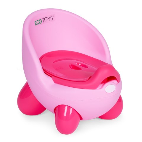Nocnik toaleta sedes dla dzieci wyjmowany wkład antypoślizgowe nóżki różowy ECOTOYS Nocnik toaleta sedes dla dzieci wyjmowany wkład antypoślizgowe nóżki różowy ECOTOYS