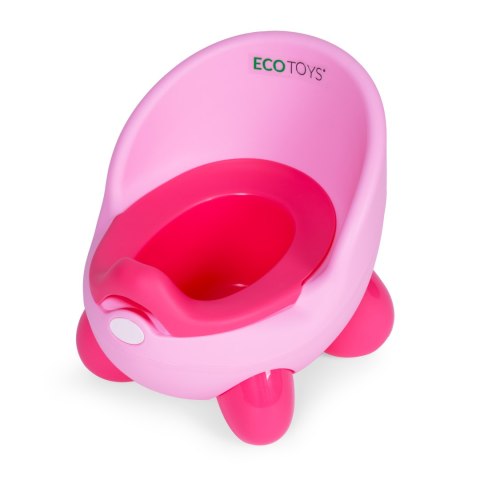 Nocnik toaleta sedes dla dzieci wyjmowany wkład antypoślizgowe nóżki różowy ECOTOYS Nocnik toaleta sedes dla dzieci wyjmowany wkład antypoślizgowe nóżki różowy ECOTOYS