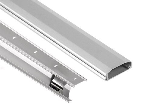 Listwa maskująca do kabli Maclean, aluminium, łatwe otw. i zam, 60x20x750mm, MC-693 S Listwa maskująca do kabli Maclean, aluminium, łatwe otw. i zam, 60x20x750mm, MC-693 S