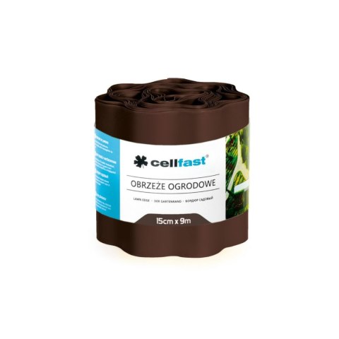 Obrzeże ogrodowe faliste 15cm x 9m Cellfast brązowe Obrzeże ogrodowe faliste 15cm x 9m Cellfast brązowe