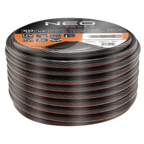 Wąż ogrodowy 1/2"x50m, 6-warstwowy NEO PROFESSIONAL Wąż ogrodowy 1/2"x50m, 6-warstwowy NEO PROFESSIONAL