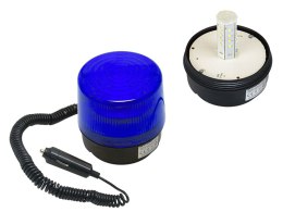 26-428# Sygnalizator optyczny led 12v magnes niebieski
