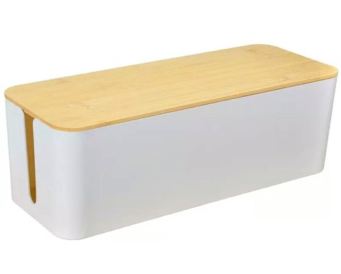 AG381E Organizer na kable listwy biały AG381E Organizer na kable listwy biały