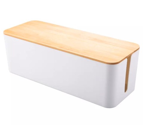 AG381E Organizer na kable listwy biały AG381E Organizer na kable listwy biały