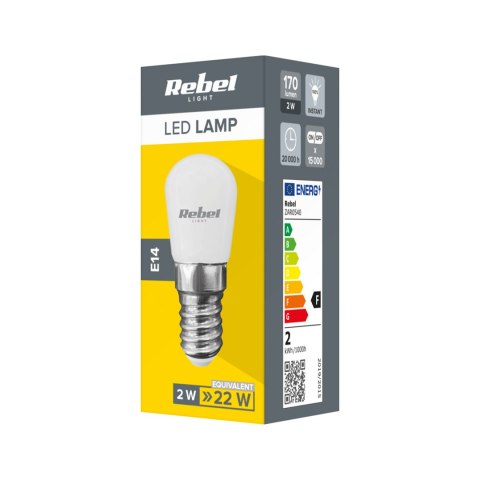 Lampa LED do lodówki Rebel 2W, E14 4000K, 230V Lampa LED do lodówki Rebel 2W, E14 4000K, 230V