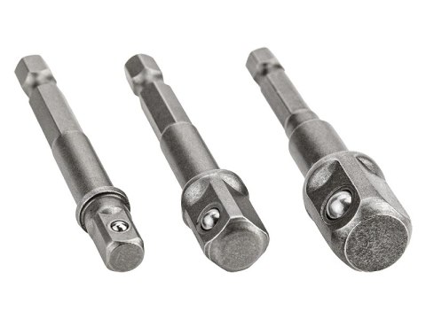 67-068# Zestaw adapterów hex do nasadek 3szt 67-068# Zestaw adapterów hex do nasadek 3szt