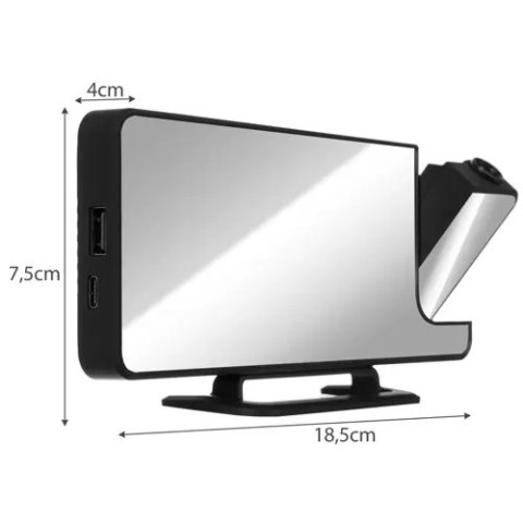 Budzik- zegar LED z projektorem Izoxis 19576 Budzik- zegar LED z projektorem Izoxis 19576