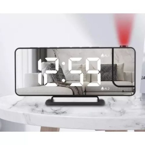 Budzik- zegar LED z projektorem Izoxis 19576 Budzik- zegar LED z projektorem Izoxis 19576