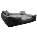 Legowisko dla psa ECCO 100x80 / 115x95 cm szaro-czarne