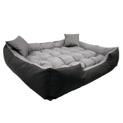 Legowisko dla psa ECCO 100x80 / 115x95 cm szaro-czarne Legowisko dla psa ECCO 100x80 / 115x95 cm szaro-czarne
