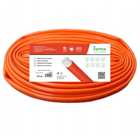 Wąż tłoczny do pomp zanurzeniowych Vartco 1 1/4" 32mm 10m Wąż tłoczny do pomp zanurzeniowych Vartco 1 1/4" 32mm 10m