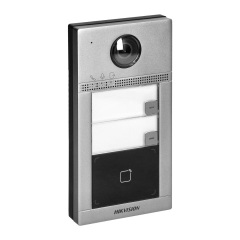 HIKVISION DS-KV8213-WME1(C) metalowa stacja zewnętrzna dwurodzinna WiFi/IP dedykowana do samodzielnej pracy lub do współpracy z HIKVISION DS-KV8213-WME1(C) metalowa stacja zewnętrzna dwurodzinna WiFi/IP dedykowana do samodzielnej pracy lub do współpracy z