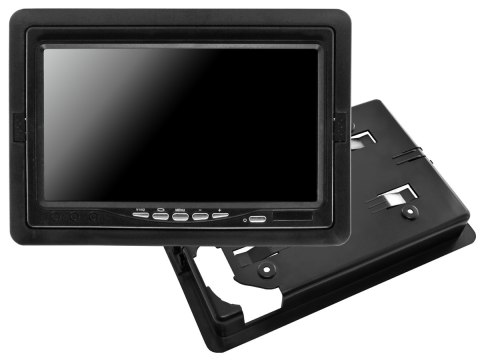 Monitor samochodowy lcd 7 cali 12/24v kabel 5m oraz kamera cofania 4pin zestaw hd Monitor samochodowy lcd 7 cali 12/24v kabel 5m oraz kamera cofania 4pin zestaw hd