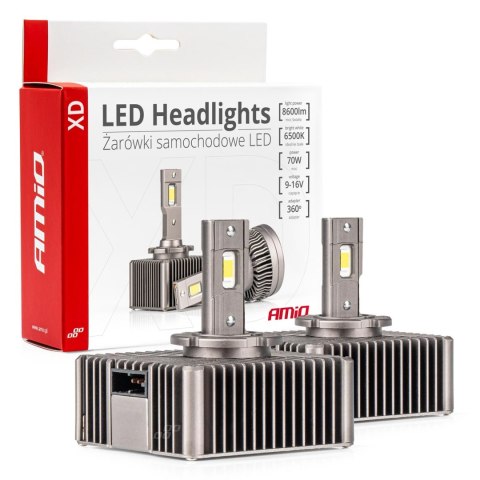 Żarówki żarniki led seria xd d5s 6500k canbus amio-03314 Żarówki żarniki led seria xd d5s 6500k canbus amio-03314