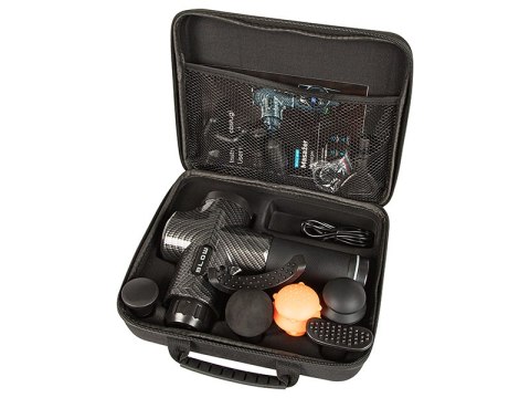 44-340# Pistolet do masażu masażer blow wave 4000 + 10 końcówek + walizka 44-340# Pistolet do masażu masażer blow wave 4000 + 10 końcówek + walizka