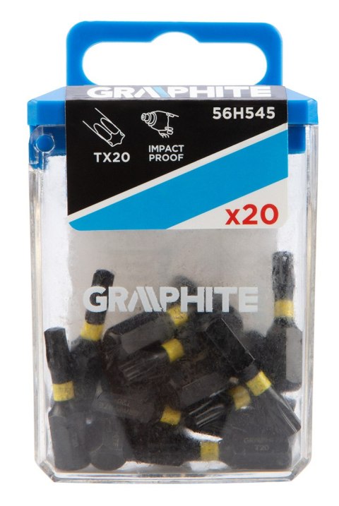 Bity udarowe TX20 x 25 mm, 20 szt. Bity udarowe TX20 x 25 mm, 20 szt.
