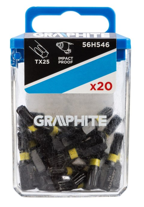 Bity udarowe TX25 x 25 mm, 20 szt. Bity udarowe TX25 x 25 mm, 20 szt.