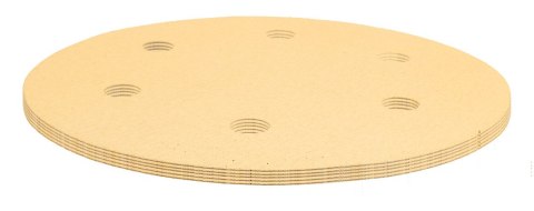Papier ścierny na rzep 225 mm, K180, 5 szt., z 6 otworami do szlifierki 59G264, 59G265 Papier ścierny na rzep 225 mm, K180, 5 szt., z 6 otworami do szlifierki 59G264, 59G265