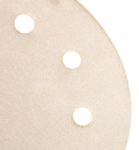 Papier ścierny na rzep 225 mm, K180, 5 szt., z 6 otworami do szlifierki 59G264, 59G265 Papier ścierny na rzep 225 mm, K180, 5 szt., z 6 otworami do szlifierki 59G264, 59G265