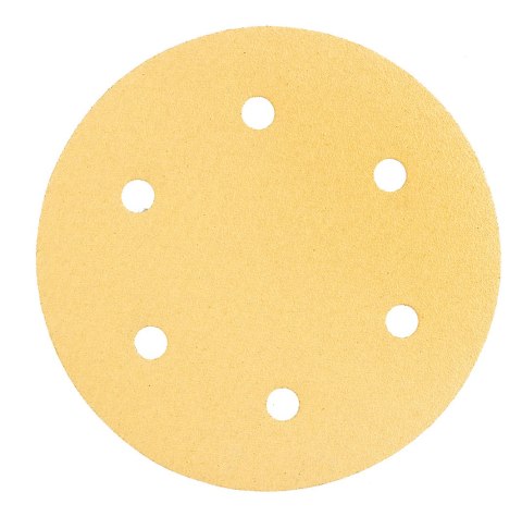 Papier ścierny na rzep 225 mm, K80, 5 szt., z 6 otworami do szlifierki 59G264, 59G265 Papier ścierny na rzep 225 mm, K80, 5 szt., z 6 otworami do szlifierki 59G264, 59G265