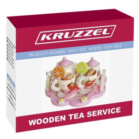 Serwis do herbaty drewniany Kruzzel 21950 Serwis do herbaty drewniany Kruzzel 21950