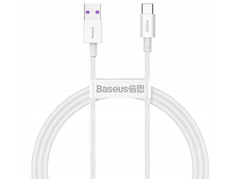 BASEUS Kabel USB do USB-C Superior Series, 66W, 1m (CATYS-02) Biały BASEUS Kabel USB do USB-C Superior Series, 66W, 1m (CATYS-02) Biały