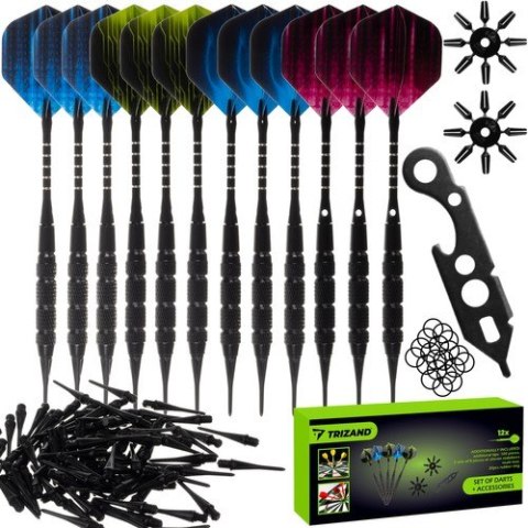 Rzutki dart zestaw 12szt + akcesoria Trizand 21629 Rzutki dart zestaw 12szt + akcesoria Trizand 21629