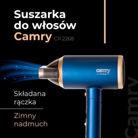 CR 2268 Suszarka do włosów 1800w ion + dyfuzor + składana rączka CR 2268 Suszarka do włosów 1800w ion + dyfuzor + składana rączka