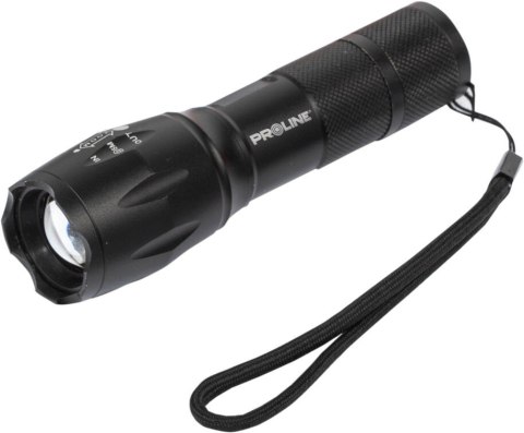 Latarka alu. 300 lm, 3xaaa, 5 tryb. świec., zoom, proline Latarka alu. 300 lm, 3xaaa, 5 tryb. świec., zoom, proline