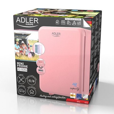 AD 8084 pink Mini lodówka - 4l AD 8084 pink Mini lodówka - 4l
