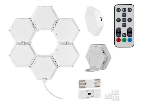 Sześciokątne lampy RGB Tracer Ambience - Smart Hexagon Sześciokątne lampy RGB Tracer Ambience - Smart Hexagon
