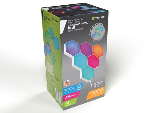 Sześciokątne lampy RGB Tracer Ambience - Smart Hexagon Sześciokątne lampy RGB Tracer Ambience - Smart Hexagon