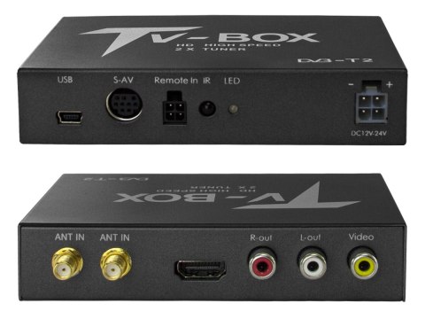 Samochodowy tuner telewizji cyfrowej dvbt/t2 hevc/h.265 usb hdmi av Samochodowy tuner telewizji cyfrowej dvbt/t2 hevc/h.265 usb hdmi av