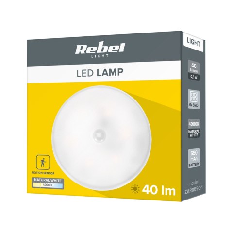 Lampa nocna Led akumulatorowa z magnesem i sensorem ruchu. Lampa nocna Led akumulatorowa z magnesem i sensorem ruchu.