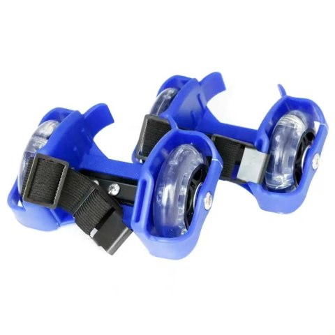 AG234B Wrotki rolki świecące na buty blue AG234B Wrotki rolki świecące na buty blue