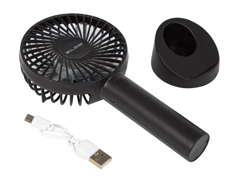 44-503# Wentylator podręczny usb z akumulatorem czarny 44-503# Wentylator podręczny usb z akumulatorem czarny